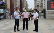 市教育体育局副局长蔡浏辉一行莅临我校督导检查秋季开学工作